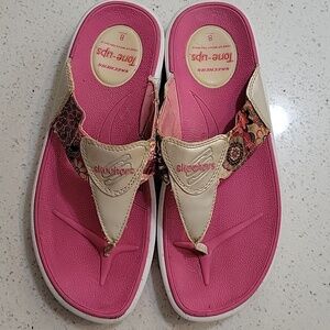 Skechers Pink and Cream Sandals Sz 8